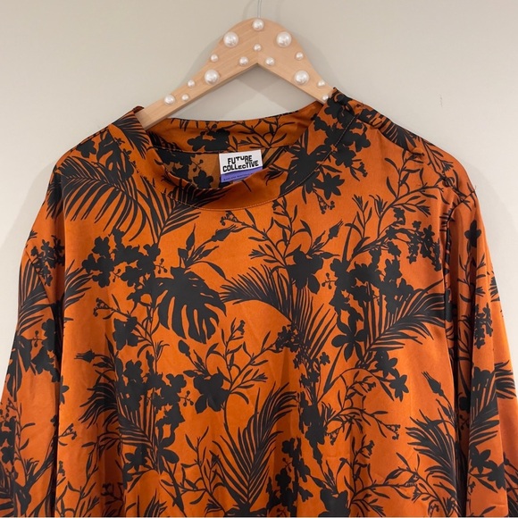 Target Future Collective Kahlana Women's Long Sleeve Mock Neck A-Line Dress, 4X - Picture 5 of 16